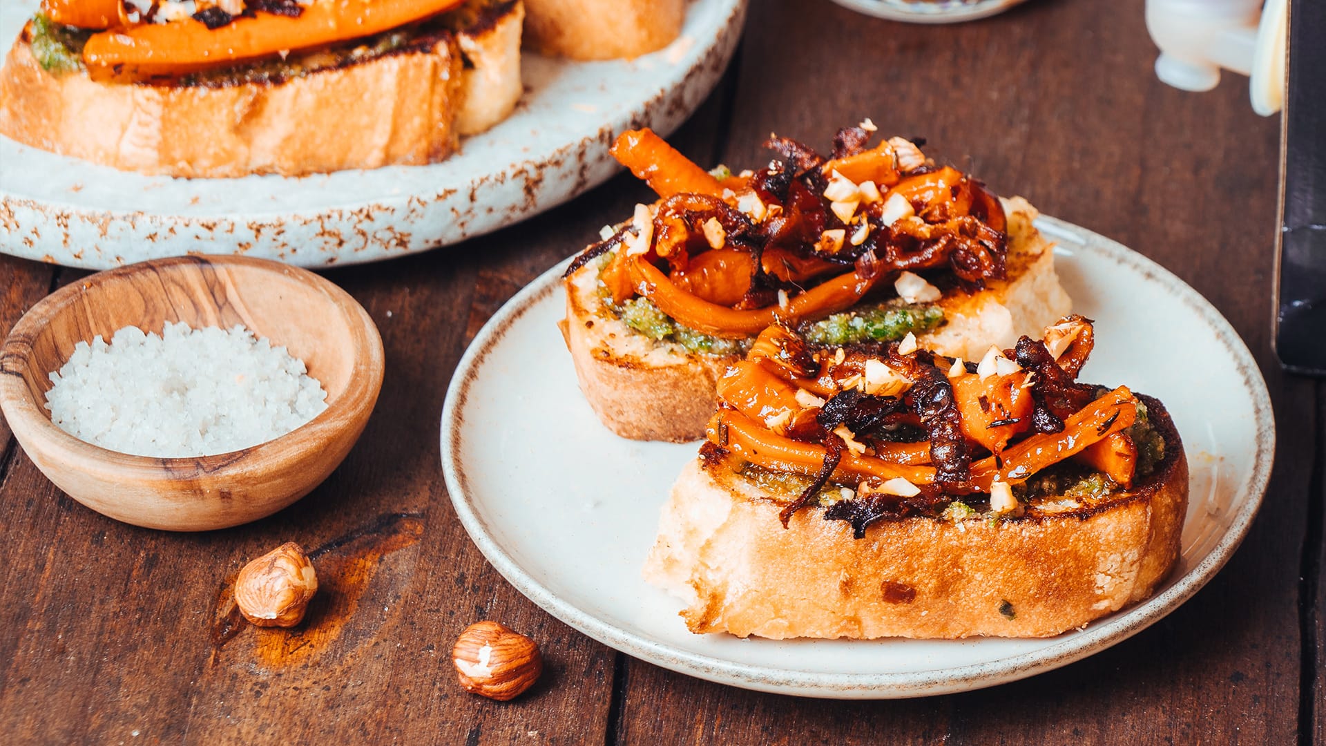 carottes pesto pain perdu